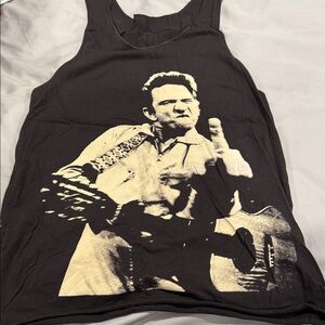 Johnny Cash Muscle Tank Top